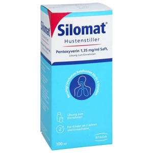 SILOMAT Hustenstiller Pentoxyverin 1,35 mg/ml Saft Produktbild