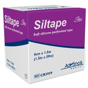 Siltape medicinsk silikontape 4 cm x 1,5m - 1 stk. produktbillede