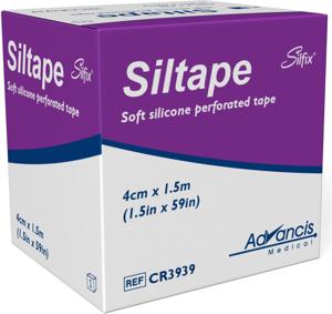 Siltape Medicinsk Silikontejp 4 cm x 1,5 m produkt bild