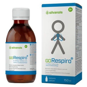 Silvanols Gorespiro palsam hingamisteedele köha hooajal 150 ml toote pilt