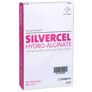 SILVERCEL Hydroalginat Verband 5x5 cm Produktbild