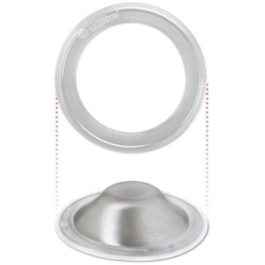 Silverette M brystknoppbeskyttere inkl O-feel silikonringer 1 sett produktbilde