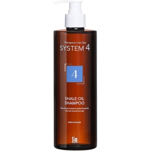 SIM Sensitive System 4 Therapeutic Hair SPA Shale Oil Shampoo 4 Oily Hair, Sensitive and Itchy Scalp 500 ml produktbillede