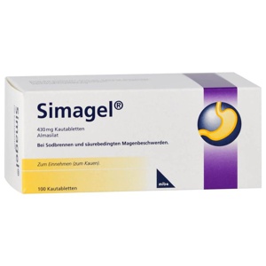 Simagel 100 St Kautabletten Produktbild