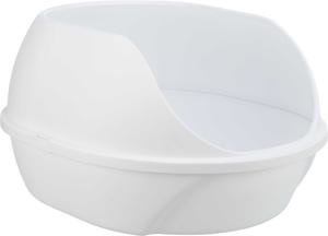 Simao Högkantad Kattlåda - Vit/Vit produkt bild