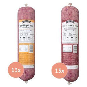 Simple BARF Menüs Rind & Huhn Paket 10x1 kg Produktbild