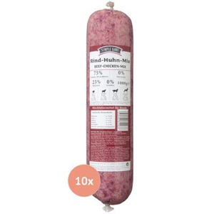 Simple BARF Rind-Huhn Mix 10x1 kg Produktbild