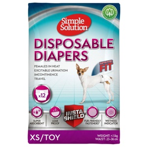 Simple Solution Disposable Diaper Blöja till Hund 12-pack (XS) produkt bild