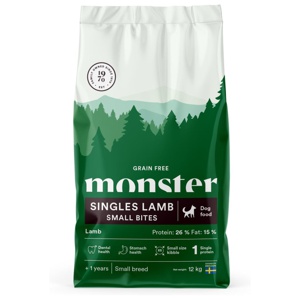 Single Lamb Small Bites hundfoder - 2 kg produkt bild