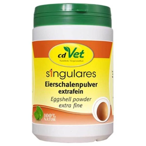 Singulares Eierschalenpulver extrafein vet. (für Tiere), 90 g Pulver Produktbild