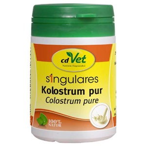 Singulares Kolostrum pur Pulver vet. (für Tiere), 100 g Pulver Produktbild