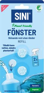 SINI Rengöringstablett Fönster refill 2-pack produkt bild