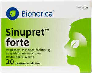 Sinupret forte, dragerad tablett, 20 st produkt bild