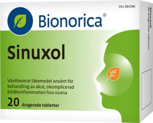 Sinuxol dragerad tablett 20 st produkt bild