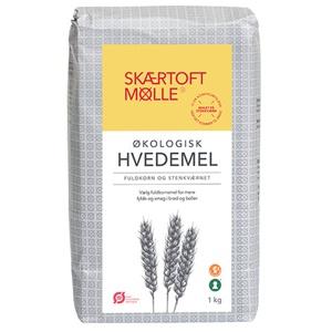 Skærtoft mølle Hvedemel Fuldkorn Økologisk   1 kg produktbillede