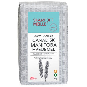 Skærtoft mølle Manitoba Hvedemel Fuldkorn Økologisk   1 kg produktbillede