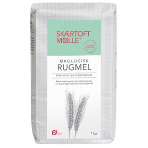 Skærtoft mølle Rugmel Fint Sigtet Økologisk   1 kg produktbillede