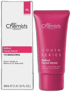 Skinchemists Retinol Bakuchiol Facial Serum with Hyalu-ronic Acid Advanced Anti-Aging Formula 30ml product image