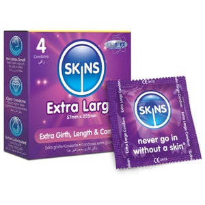 Skins Kondomer Extra Large 4-pack produkt bild