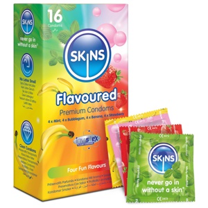 Skins Kondomer med Smak 16-pack produkt bild