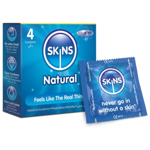 Skins Kondomer Naturell 4-pack produkt bild