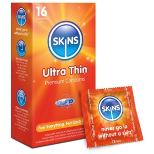 Skins Kondomer Ultra tunn 16-pack produkt bild