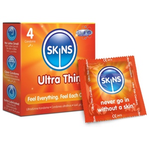 Skins Kondomer Ultra tunn 4-pack produkt bild