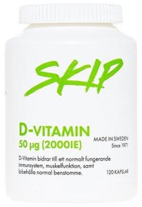 Skip D-vitamin kapslar, 120 st produkt bild
