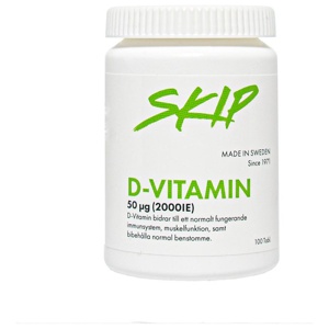 Skip D-Vitamin tabletter 50 µg produkt bild