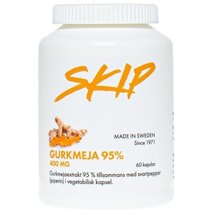 Skip Gurkmeja 95% med svartpeppar 60 kapslar produkt bild