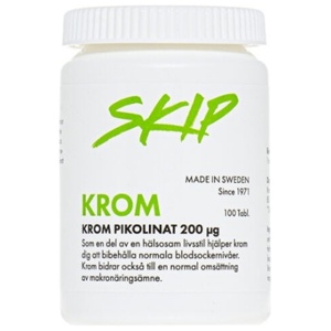 SKIP Krom 200mg 100 tabletter produktbilde