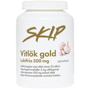 Skip Vitlök Gold 500 mg 200 kapslar produkt bild