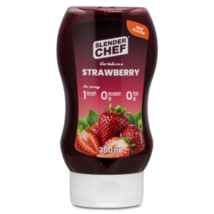 Slender Chef Syrup 350 ml Strawberry produktbillede