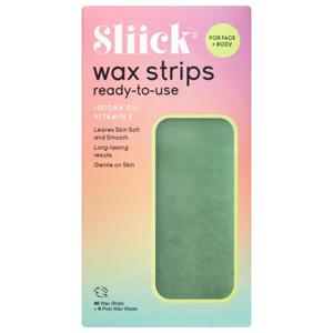 Sliick by Salon Perfect Wax Strips For Face + Body 40 st produkt bild
