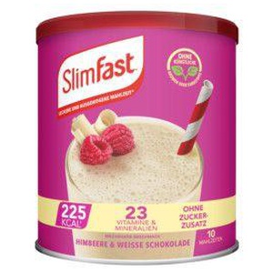 Slimfast HIMBEERE & WEISSE SCHOKOLADE 365 g Pulver Produktbild