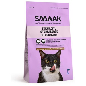 Smaak Cat Adult GrainFree Sterilised Turkey & Pork produkt bild
