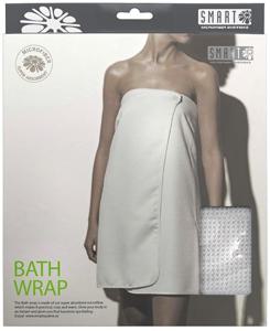 Smart Microfiber Spa Bath Wrap vit produkt bild