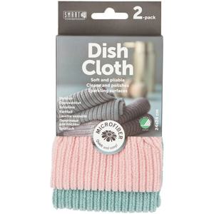 Smart Microfiber Diskduk rosa/turkos, 2 st produkt bild