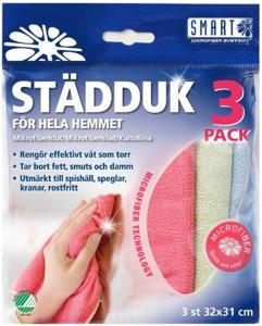 Smart Microfiber Städduk 3 st produkt bild