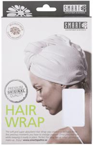 Smart Microfiber Hair Wrap Premium Vit produkt bild
