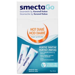 SmectaGo® mikstur doseposer karamell/kakao 8stk produktbilde
