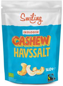 Smiling Cashew Havssalt Eko 160 g produkt bild