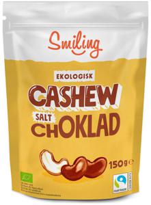 Smiling Cashew Salt Ljuschoklad 150 g produkt bild