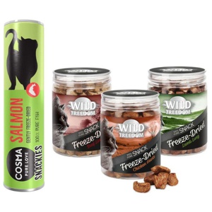 Snacks Kombi-Paket: Cosma Snackies + Wild Freedom RAW Produktbild
