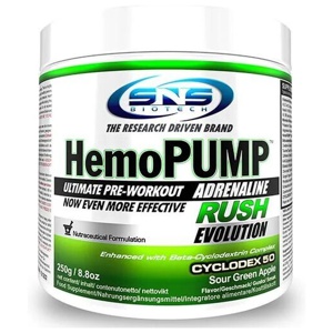 HemoPUMP Adrenaline Rush PWO 250 g - Green Apple produkt bild