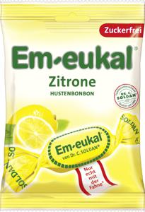 Sockerfri Halstablett Citron 75g - Em-eukal produkt bild