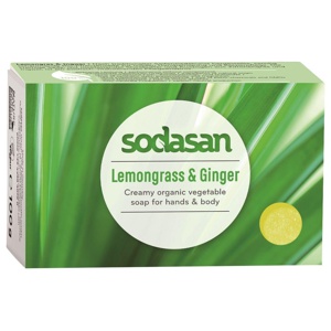 Sodasan Ekologisk Tvål Citrongräs & Ingefära 100 g produkt bild