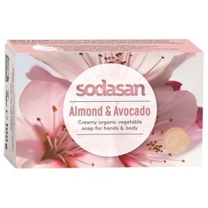 Sodasan tvål Almond & Avocado 100 g produkt bild