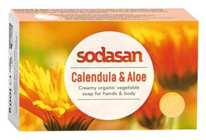 Sodasan Ekologisk Tvål Ringblomma & Aloe 100 g produkt bild