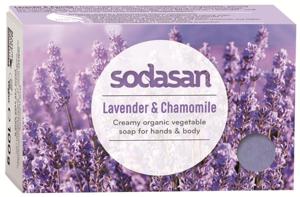 Sodasan tvål Lavender & Chamomile 100 g produkt bild